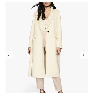 NWT Reiss Ellie Wool Mix Tie Belt Coat Sz 2